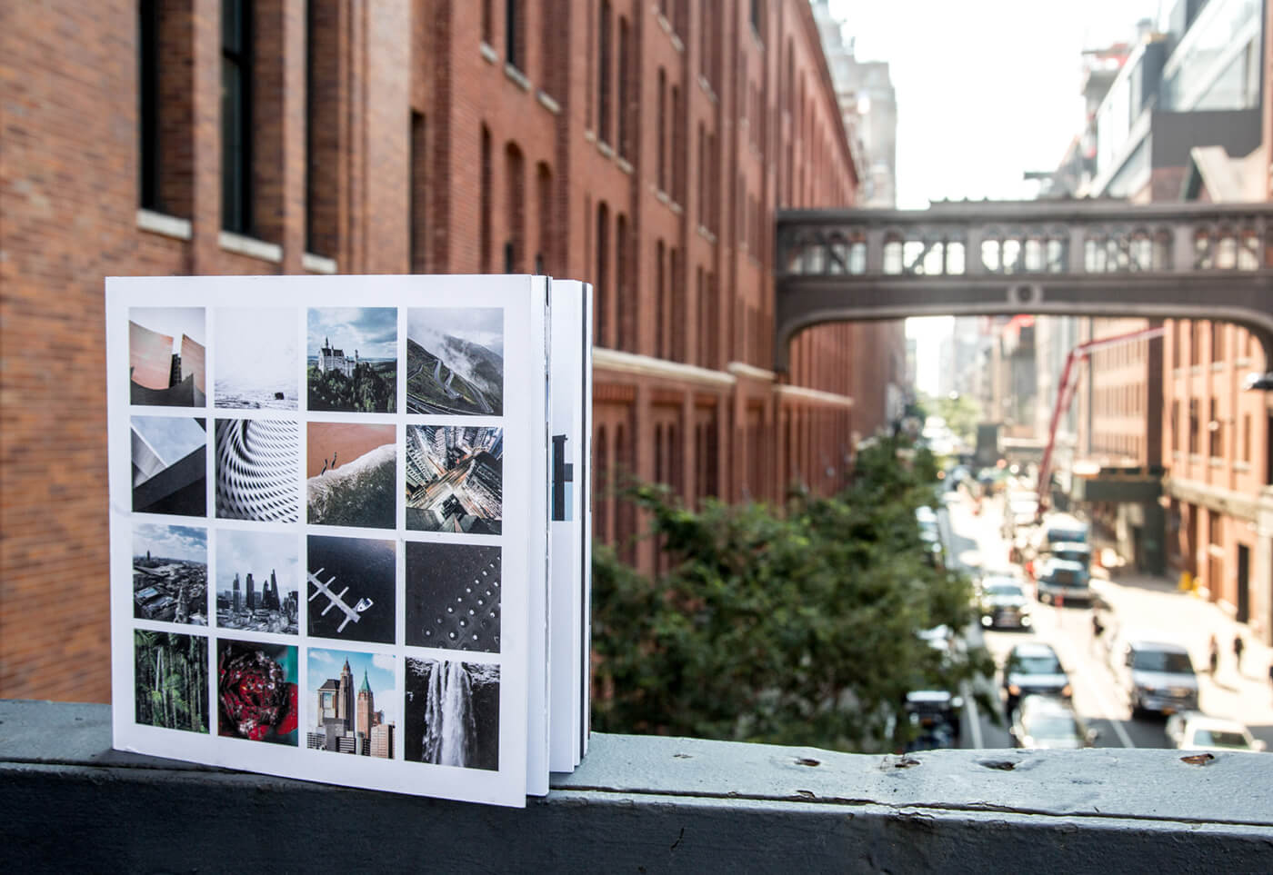 softcover photo book showing instagram photos